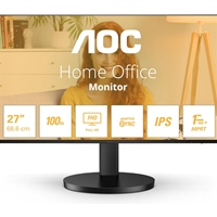 AOC 27B3HA2 27 Inch IPS Monitor, Widescreen, Full HD, VGA, HDMI, 1ms, 100Hz, Internal PSU, Speakers, VESA, Black - Image 2