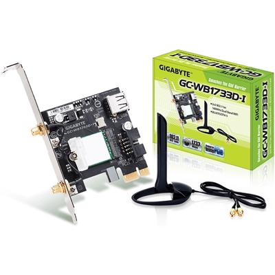 Gigabyte GC-WB1733D-I Intel Wireless AC1750 Dual Band PCI-Express WiFi Card with Bluetooth 5.0 c/w Antenna - Image 3