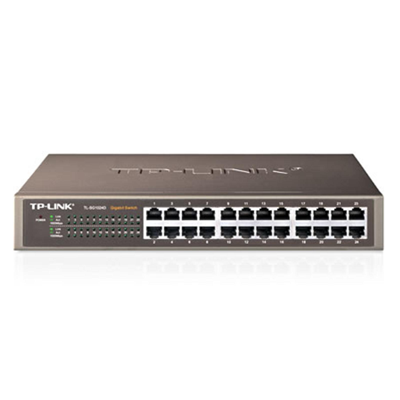 TP-Link TL-SG1024D 24-Port Metal Gigabit Desktop/Rackmount Network Switch - Image 4