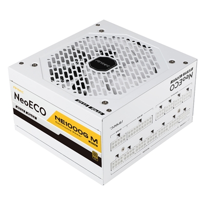 Antec NE1000G M, White, PCIe 5.0 Ready, Fully Modular, 80PLUS Gold, Single Rail, 83A, 120mm FDB Fan, ATX3.0 PSU - Image 3