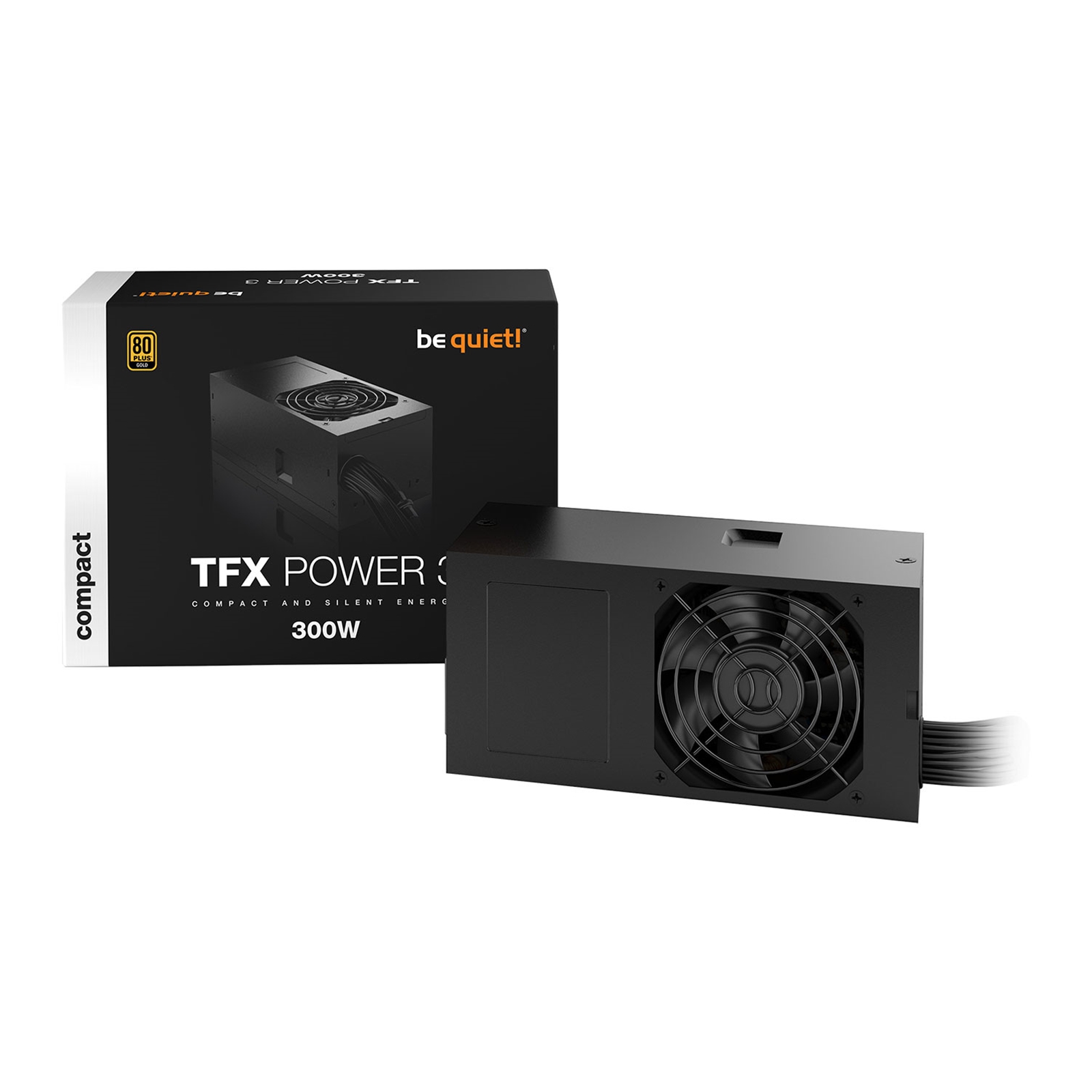 be quiet! 300W TFX Power 3, 80 PLUS Gold Wired PSU, Dual Rail, 26A +12V, Black, TFX PSU - Image 4