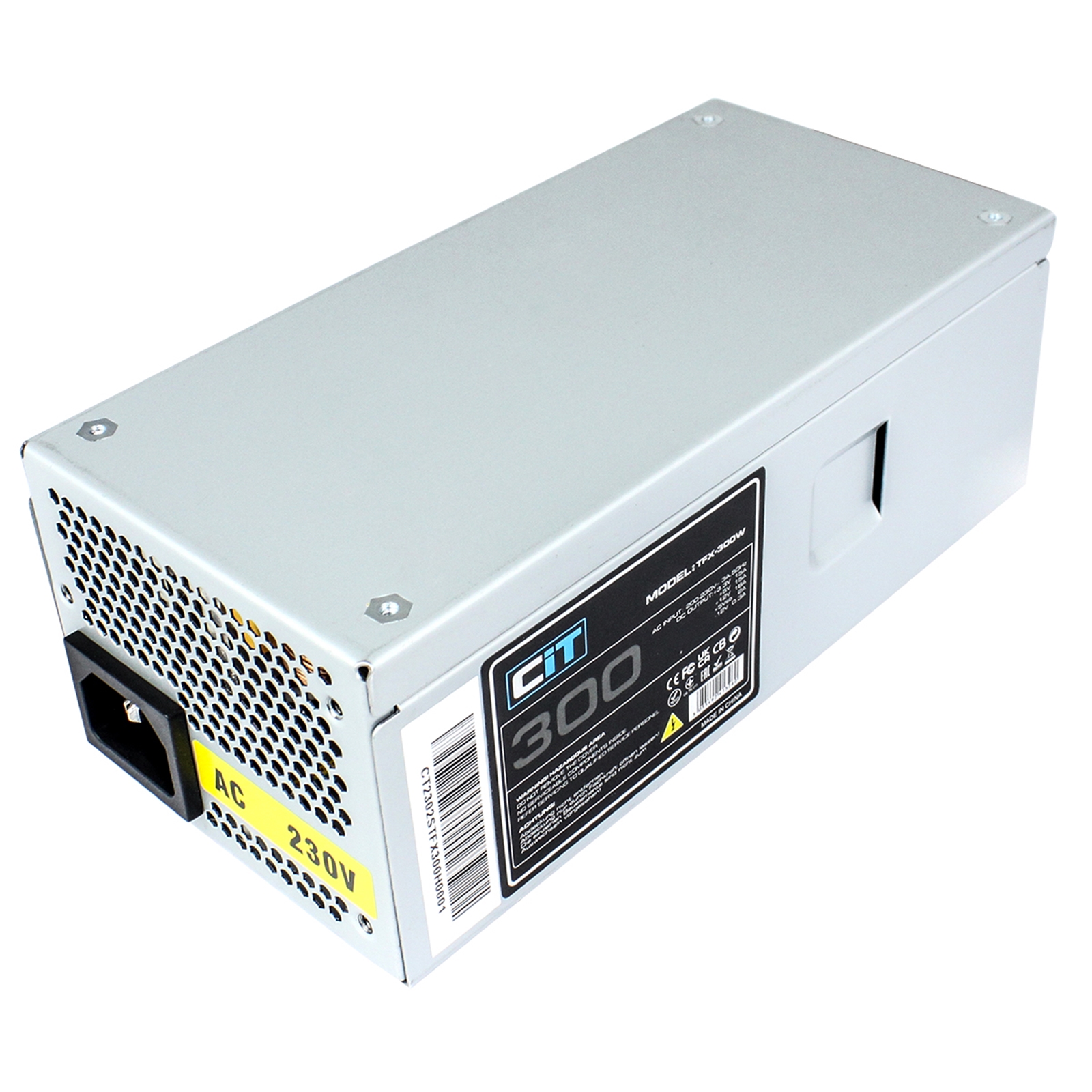 CIT 300W TFX-300W Silver Coating Power Supply, Low Noise 8cm Fan with intelligent fan speed control, Support standard TFX form factor - Image 4