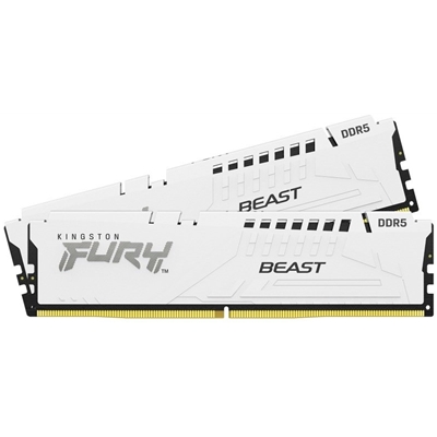 Kingston FURY Beast KF556C36BWEK2-32 32GB (2x 16GB) DIMM System Memory, 5600MHz, DDR5, CL36, White, Intel XMP, AMD EXPO - Image 2
