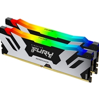 Kingston FURY Renegade KF564C32RSAK2-64 64GB (2x 32GB) DIMM System Memory, 6400MHz, DDR5, CL32, Silver, RGB, Intel XMP