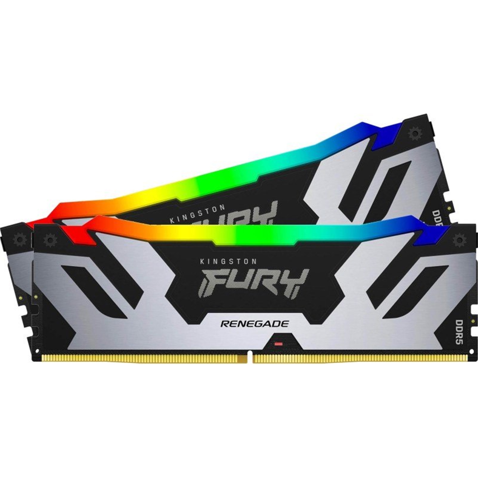Kingston FURY Renegade KF572C38RSAK2-48 48GB (2x 24GB) DIMM System Memory, 7200MHz, DDR5, CL38, Silver, RGB, Intel XMP - Image 3
