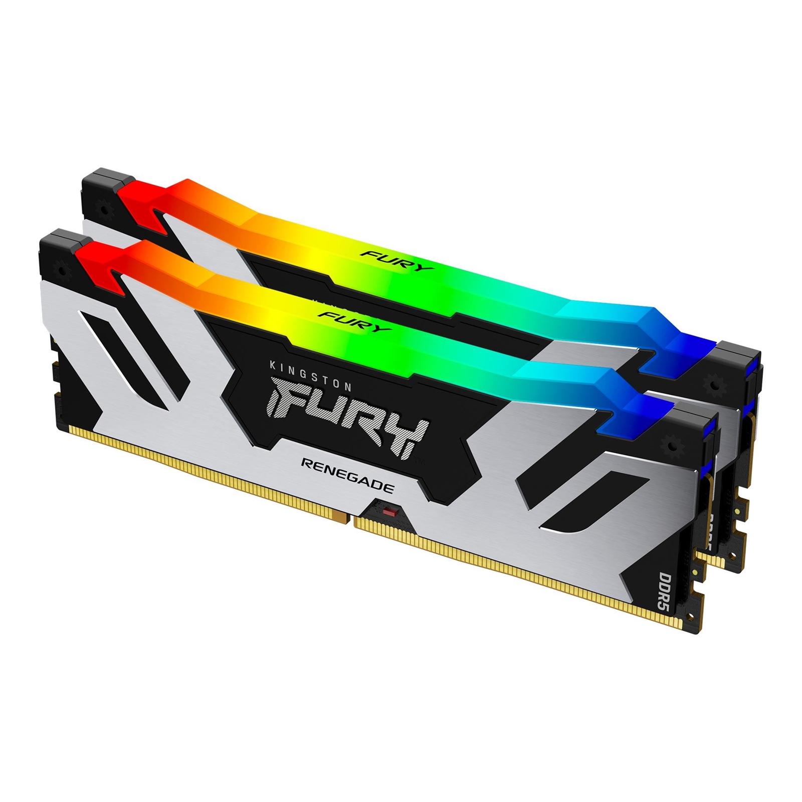Kingston FURY Renegade KF560C32RSAK2-96 96GB (2x 48GB) DIMM System Memory, 6000MHz, DDR5, CL32, Silver, RGB, Intel XMP - Image 3