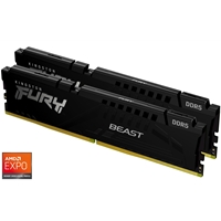 Kingston FURY Beast KF556C36BBEK2-32 32GB (2x 16GB) DIMM System Memory, 5600MHz, DDR5, CL36, Black, Intel XMP, AMD EXPO
