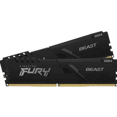 Kingston FURY Beast KF432C16BBK2/64 64GB (2x 32GB) DIMM System Memory, 3200MHz, DDR4, CL16, Black, Intel XMP - Image 2