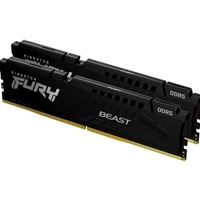 Kingston FURY Beast KF556C36BBEK2-128 128GB (2x 64GB) DIMM System Memory, 5600MHz, DDR5, CL36, Black, Intel XMP, AMD EXPO