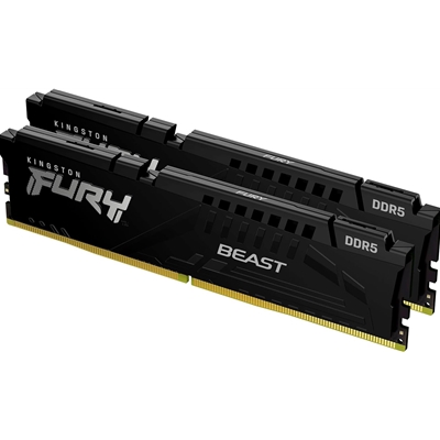 Kingston FURY Beast KF556C36BBEK2-64 64GB (2x 32GB) DIMM System Memory, 5600MHz, DDR5, CL36, Black, Intel XMP, AMD EXPO - Image 2