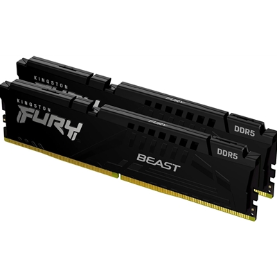 Kingston FURY Beast KF556C40BBK2-16 16GB (2x 8GB) DIMM System Memory, 5600MHz, DDR5, CL40, Black, Intel XMP - Image 2