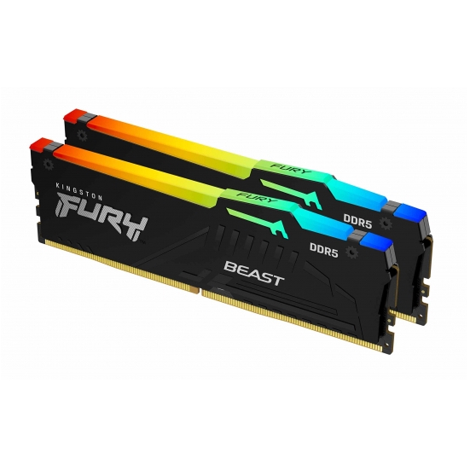 Kingston FURY Beast KF560C36BBEAK2-16 16GB (2x 8GB) DIMM System Memory, 6000MHz, DDR5, CL36, Black, RGB, Intel XMP, AMD EXPO - Image 3