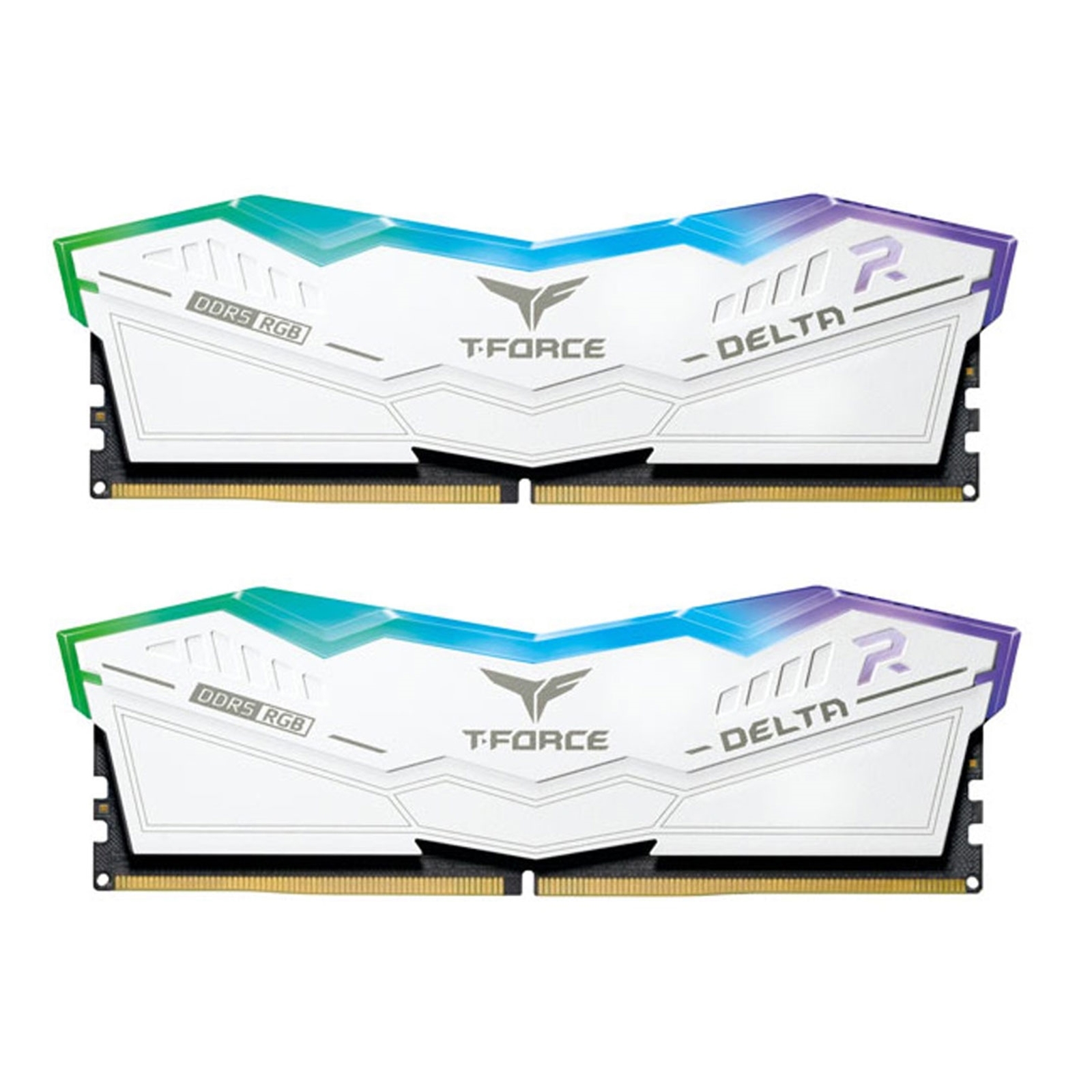 Team T-Force Delta RGB FF4D532G6200HC38ADC01 32GB 6200MHz DDR5 System Memory 2 x 16GB, White, CL38-38-38-78 1.25V - Image 3