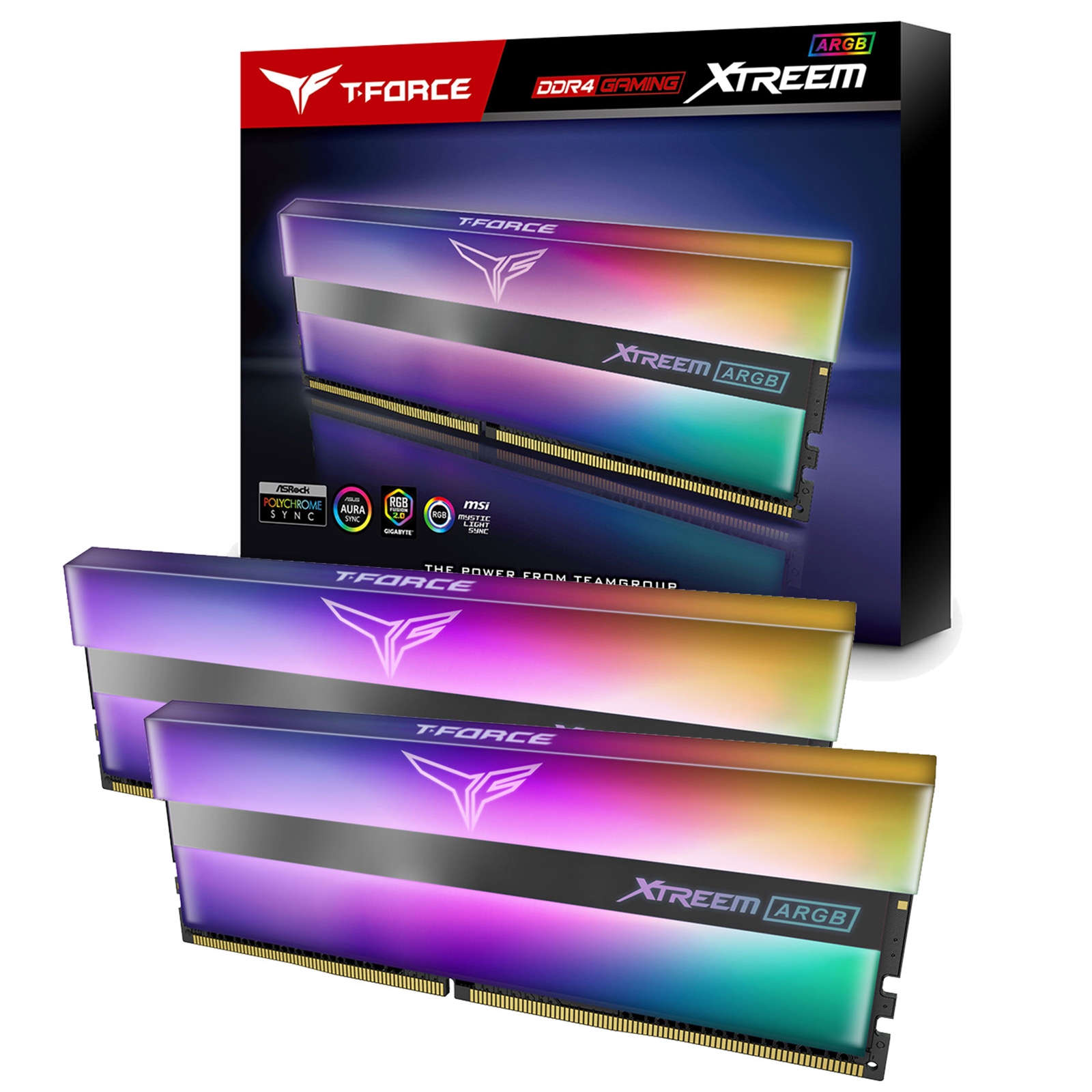 Team T-Force XTREEM ARGB 16GB Black Heatsink with ARGB LEDs (2 x 8GB) DDR4 3600MHz DIMM System Memory - Image 4