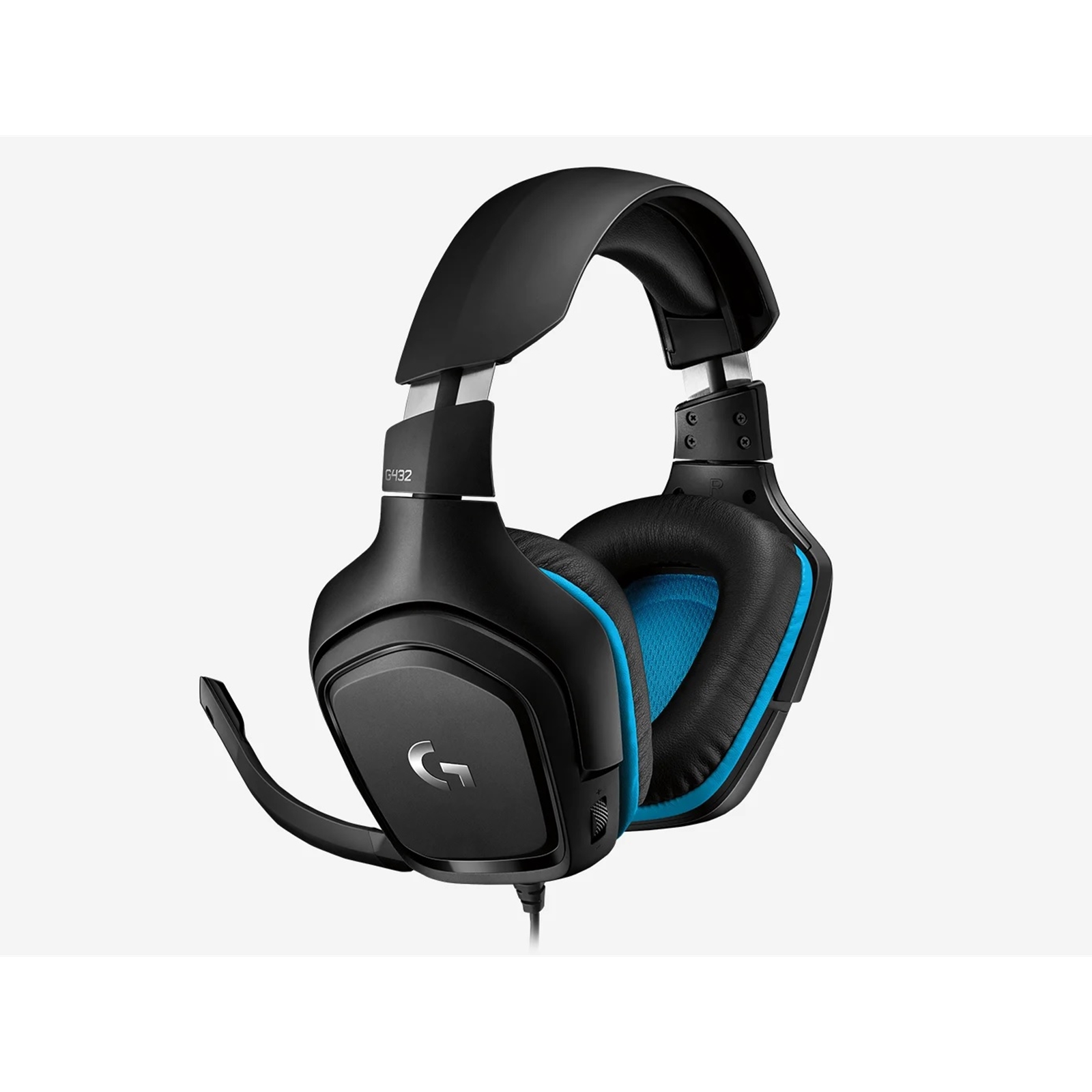 Logitech G432 Gaming Headset, 7.1 Virtual Surround Sound, Compatible with PC, Xbox, PS4, Switch or Mobile Device Via 3.5mm Connection or USB DAC, 50mm Audio Drivers, Enlarged 6mm Mic with Mute Feature - Image 4