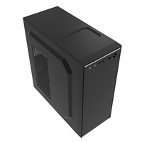 CiT Jet Stream Mid Tower 1 x USB 3.0 / 1 x USB 2.0 Black & Silver Case with 500W PSU - Image 5