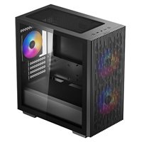 DeepCool MATREXX 40 3FS Case, Gaming, Black, Micro Tower, 1 x USB 3.0 / 1 x USB 2.0, Tempered Glass Side Window Panel, Mesh Front Panel for Optimized Airflow, Tri-Colour LED Fans, Micro ATX, Mini-ITX - Image 5