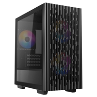DeepCool MATREXX 40 3FS Case, Gaming, Black, Micro Tower, 1 x USB 3.0 / 1 x USB 2.0, Tempered Glass Side Window Panel, Mesh Front Panel for Optimized Airflow, Tri-Colour LED Fans, Micro ATX, Mini-ITX - Image 8