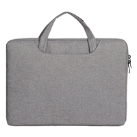 Prevo 15.6 Inch Laptop Bag, Cushioned Lining, With Shoulder Strap, Light Grey - Image 6