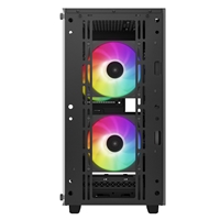 DeepCool CC360 ARGB, Black, Mini Tower Chassis w/ Tempered Glass Window, 3x 120mm ARGB Fans, USB 3.0, mATX/mITX - Image 6