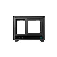 DeepCool CH160 Ultra-Portable Gaming Case Black Micro Tower with Tempered Glass Side Window Panel, Advanced Cooling, USB 3.0/USB-C Ports, Pre-Installed Fans, Mini-ITX - Image 7