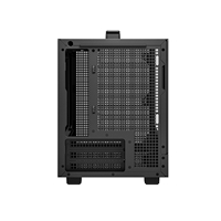DeepCool CH160 Ultra-Portable Gaming Case Black Micro Tower with Tempered Glass Side Window Panel, Advanced Cooling, USB 3.0/USB-C Ports, Pre-Installed Fans, Mini-ITX - Image 8