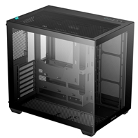 DeepCool CG530 Dual-Chamber Mid Tower Case, Tempered Glass Panels, Advanced Cooling Support, Exceptional Cable Management, Black - Image 4