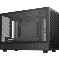 DeepCool CH260 Micro-ATX Case, High-Airflow Compact PC Case with Tempered Glass Panel, USB-C Port, Supports 360mm Radiator, ATX PSU, Black - Image 6