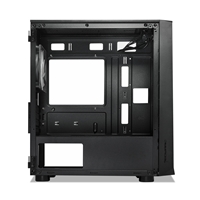 Tecware Forge M Omni Micro-ATX Case - Key-Lockable Tempered Glass, High-Airflow Mesh Front, 4 x 120mm Fans Pre-Installed, mATX/ITX Support, Black - Image 7