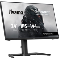 iiyama G-Master Black Hawk gaming monitor GB2441HSU-B1 24-Inch Black, IPS, Height Adjustable, Ultra Slim Bezel, Full HD, 144Hz, 1ms, FreeSync, HDMI, Display Port, USB Hub - Image 6