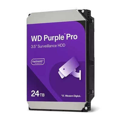WD Purple Pro WD240PURP - Hard drive - 24 TB - surveillance smart video - internal - 3.5 - SATA 6Gb/s - 7200 rpm - buffer: 512 MB - Image 2