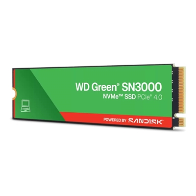WD Green SN3000 (WDS200T4G0E-00CPS0) 2TB NVMe SSD, M.2 Interface, PCIe Gen4, 2280, Read 5000MB/s, Write 4200MB/s, 3 Year Limited Warranty - Image 2