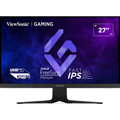 Viewsonic XG275D1-4K 27 Inch Dual Mode 4K IPS Gaming Monitor, 0.5ms, 160Hz, HDMI, DisplayPort, Freesync, Height Adjustable, Swivel, Speakers, VESA - Image 2