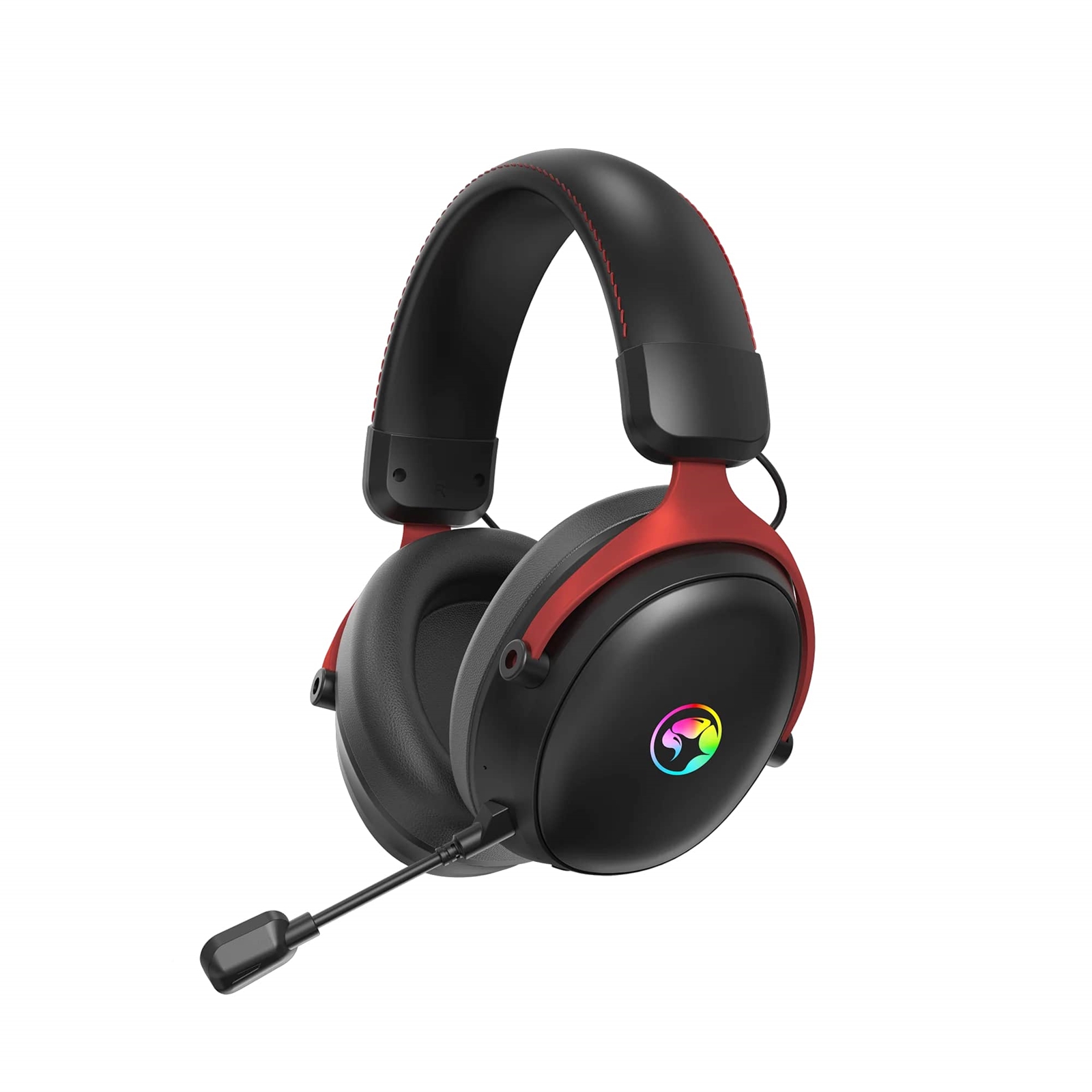 Marvo Scorpion HG9076W Tactic X Pro Wireless Bluetooth / USB-C RGB Gaming Headset (Black) - Image 3