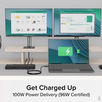 Plugable TBT4-UD5 ThunderBolt 4 Dual Monitor (2x 4K or 1x 8K) 96W USB-C PD Docking Station - Image 8