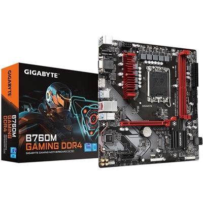 Gigabyte B760M GAMING DDR4 Intel 1700 Socket Motherboard, Micro-ATX, 2x DDR4 Slots, 2x M.2 Sockets, 2.5GbE LAN, 1x D-Sub / 1x DisplayPort / 1x HDMI Port - Image 2