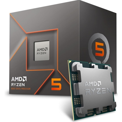 AMD Ryzen 5 8400F AM5 4.7GHz 6 Core Processor, 12 Threads, 22MB Cache, 65W TDP - Image 2