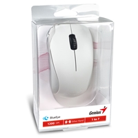 Genius NX-7000 Wireless Mouse, 2.4 GHz with USB Pico Receiver, Adjustable DPI levels up to 1200 DPI, 3 Button with Scroll Wheel, Ambidextrous Design, White - Image 8