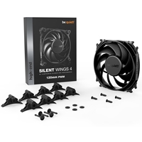be quiet! Silent Wings 4 PWM Black Fan, 120mm, 1600RPM, 4-Pin PWM Fan Connector, Black Frame, Black Blades, Optimized Fan Blades for High End Performance, 2 Mounting Options - Image 6