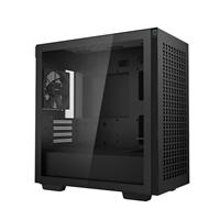 DeepCool CH370, Black, Mini Tower Chassis w/ Tempered Glass Window, 1x 120mm Fan, 2x USB 3.0, mATX/mITX - Image 4