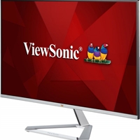 Viewsonic VX2776-SMH 27 Inch IPS Frameless Monitor, Full HD, 100Hz, 4ms, VGA, 2xHDMI, Int PSU, VESA, Chrome Stand, Speakers - Image 7
