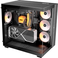 be-quiet! Light Base 600 LX, Black, Midi-Tower ATX Case, Massive ARGB LED Strip, Full Windowed Design, 4x Light Wings LX 120mm PWM fans included - Image 5