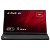 Viewsonic VA1650 16 inch USB-C Lightweight Portable IPS Monitor, Full HD, 60Hz, HDMI (v1.4), VESA, Built in Foldable Stand - Image 8