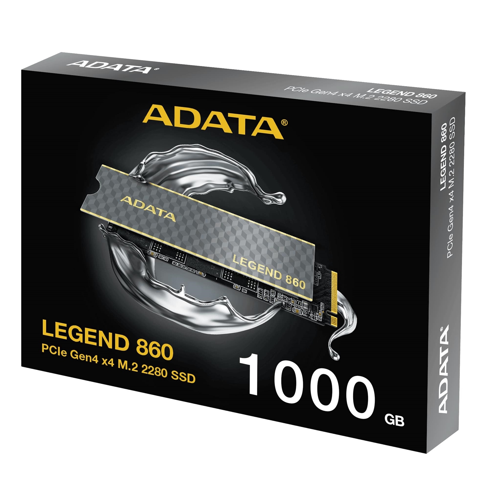 Adata Legend 860 (SLEG-860-1000GCS) 1TB NVMe SSD, PCIe Gen4, M.2 Interface, 2280, Read 5000 MB/s, Write 3000 MB/s, Heatsink 5 Year Warranty - Image 3