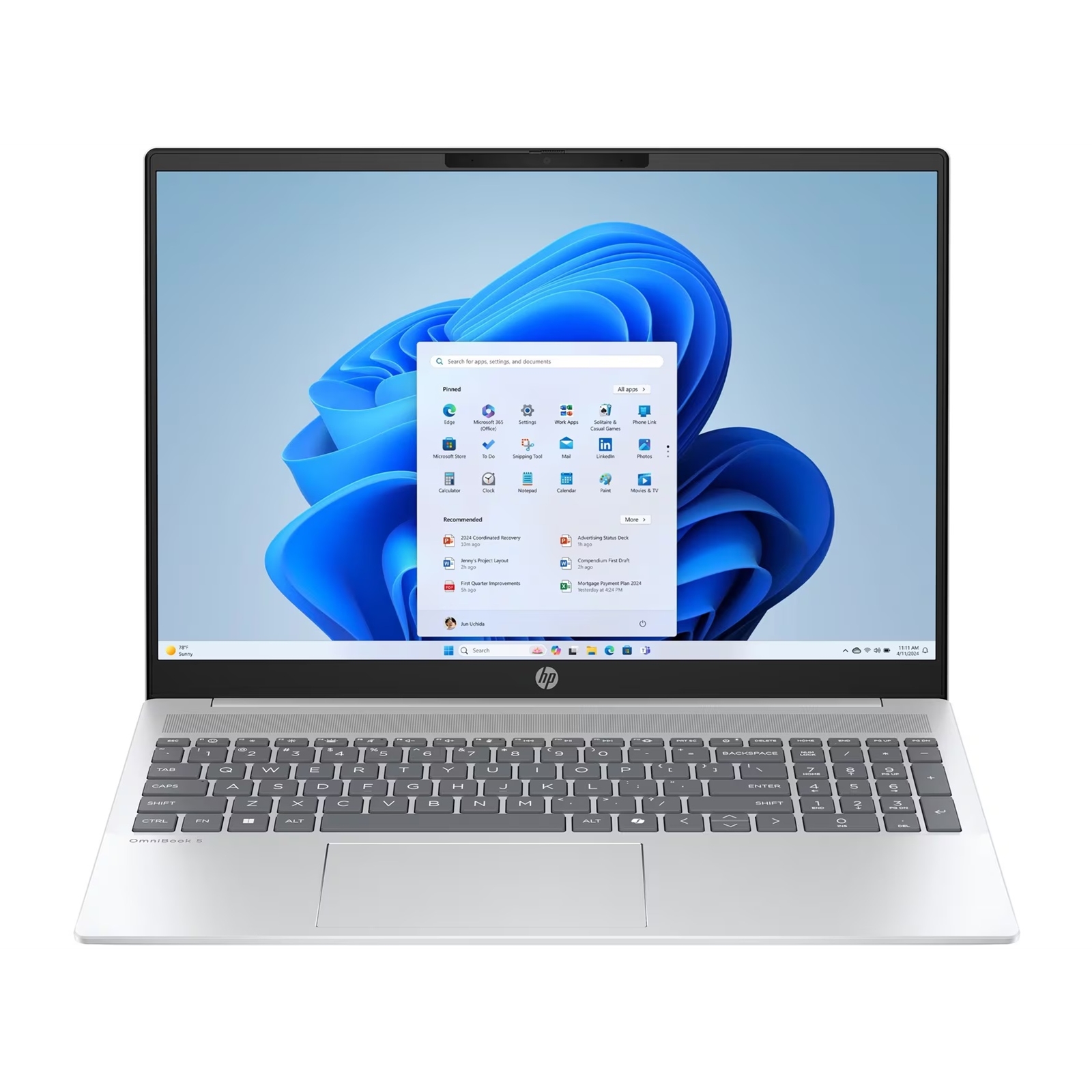 HP OmniBook 5 BH3G3EA#ABU Laptop, 16 Inch 2K 1920 x 1200 IPS Screen, AMD Ryzen 5 8540U, 16GB RAM, 512GB SSD, AMD Radeon 740M Graphics, Windows 11 Home - Image 3