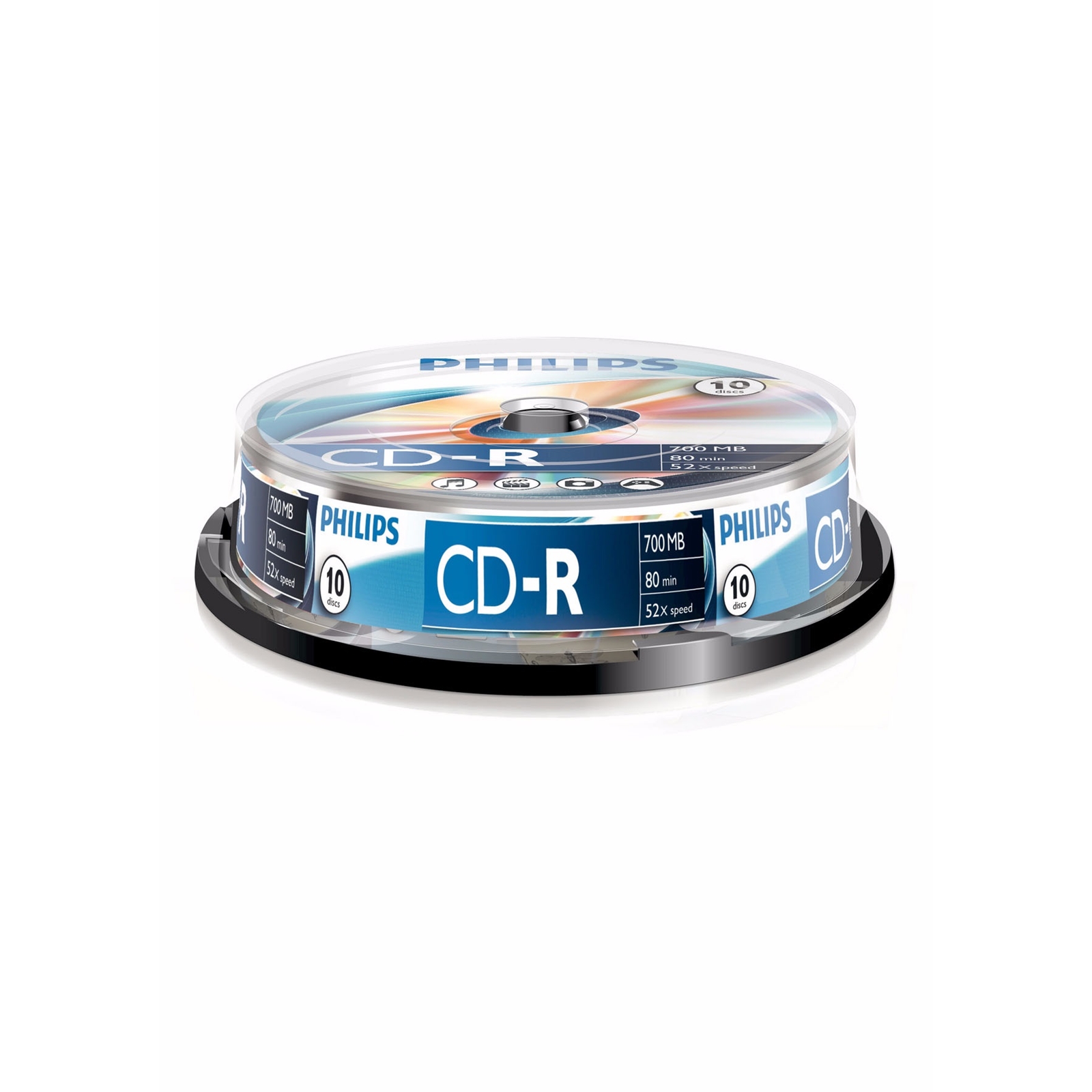 Philips CD-R Recordable 52X 10PK Spindle - Image 3