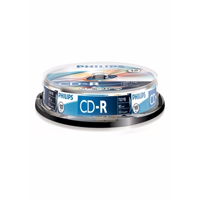Philips CD-R Recordable 52X 10PK Spindle - Image 2