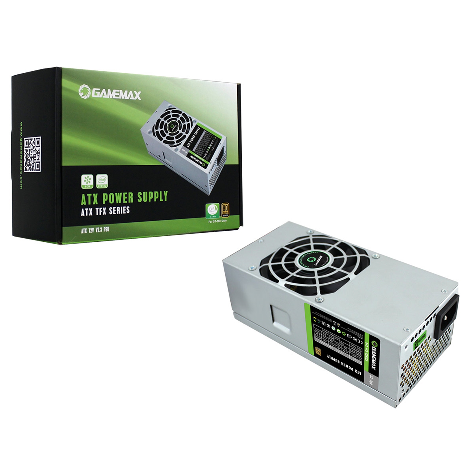 GameMax GT-300W 300W TFX Power Supply for Small Form Factor PCs, 80 Plus Bronze Efficient PSU with Quiet 80mm Cooling Fan and Active PFC, Ideal Replacement PSU for Slim Desktop Systems - Image 3