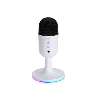 Marvo Scorpion MIC-06 Blast 40 USB RGB Noise Cancelling Wired Microphone (White) - Image 2