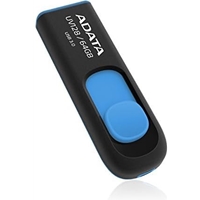 Adata UV128 64GB USB 3.2 Gen 1 Flash Drive, Capless Design, Black/Blue - Image 4